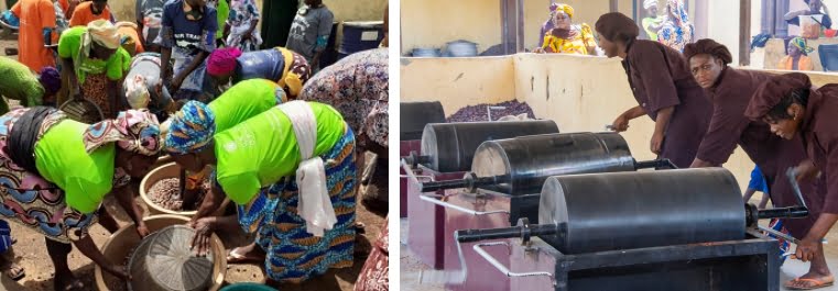 Shea Butter Kneading machines replace manual labor 
